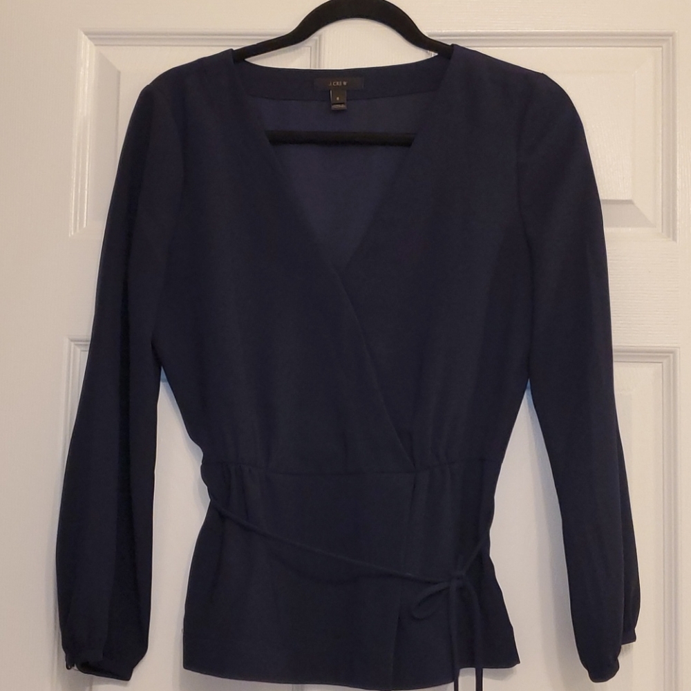 J.Crew Wrap Front Blouse